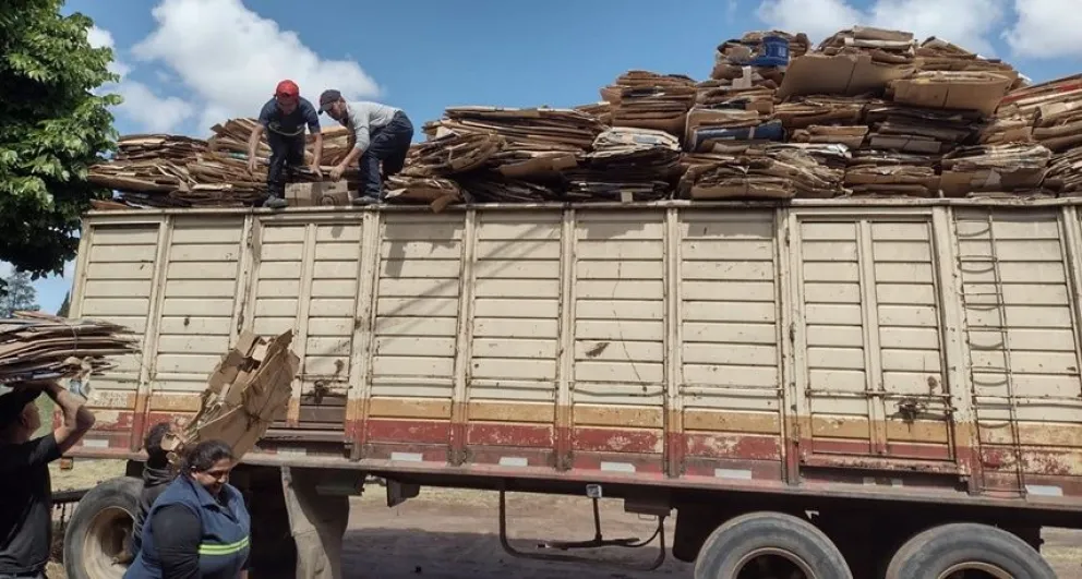 Cartoneros de Bolívar recuperaron más de diez toneladas de material y realizaron su primera venta directa