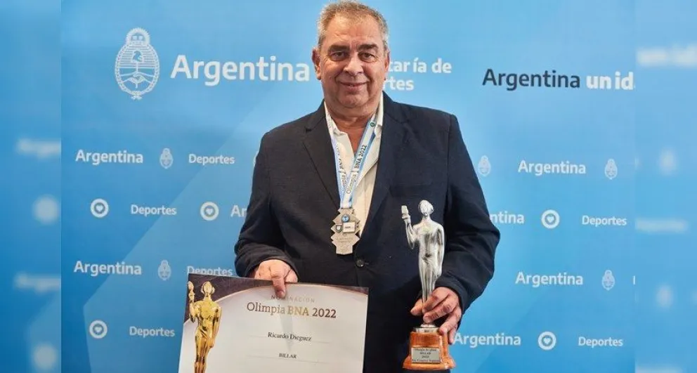 Ricardo Dieguez ganó el Premio Olimpia de Plata 2022