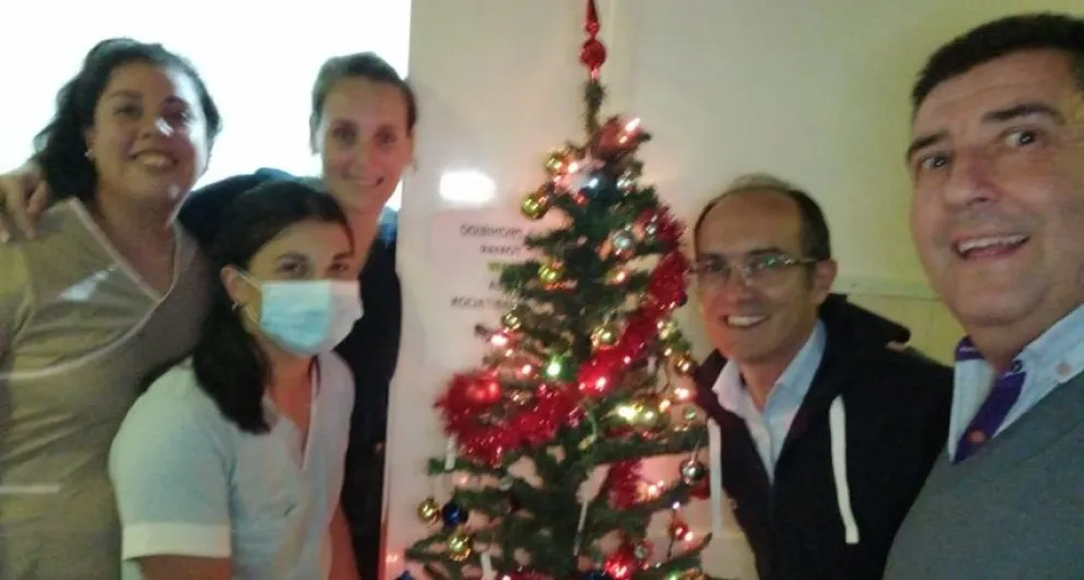 Pisano brindó con el personal de salud de los hospitales del distrito