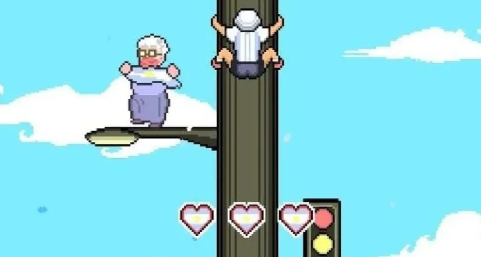 Crearon un juego para festejar virtualmente subiéndose a un semáforo