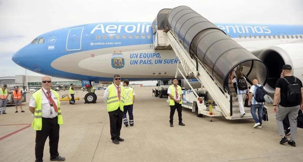 Aerolíneas Argentinas ganó más de dos millones de dólares volando a Qatar