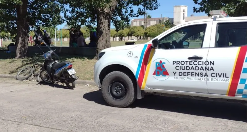 Una menor fue hospitalizada tras sufrir una caída en moto