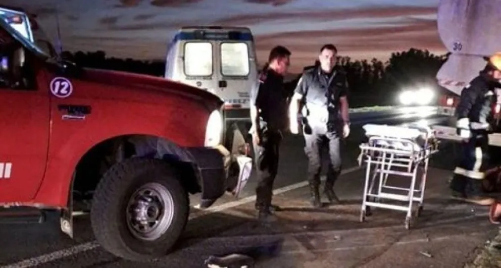 Falleció un motociclista tras sufrir un accidente en la ruta 205