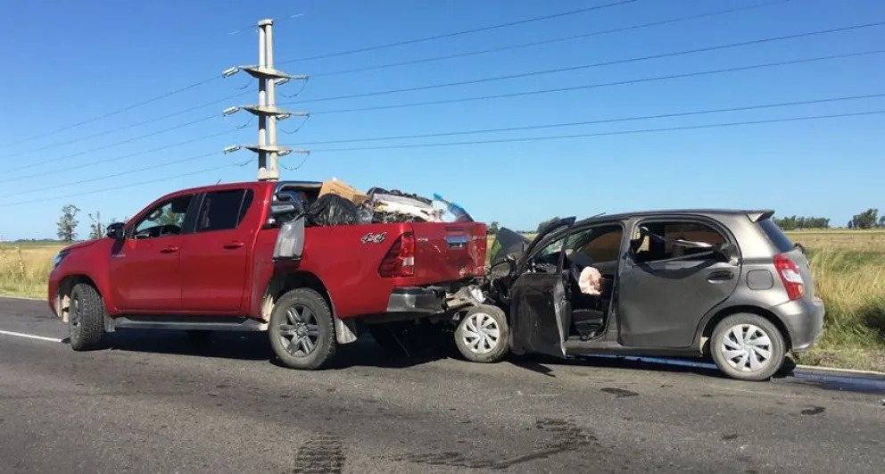 Cinco personas hospitalizadas tras una colisión en ruta 65