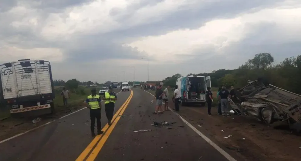 Accidente fatal en Ruta 5: un hombre perdió la vida tras un choque frontal