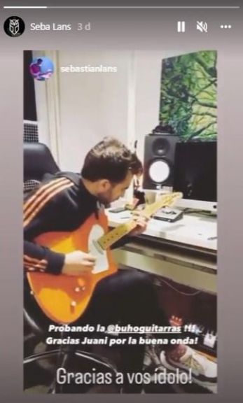 La historia de Instagram de quien fue guitarra de Nathy Peluso donde le agradece a 'Juani' Martínez por su trabajo