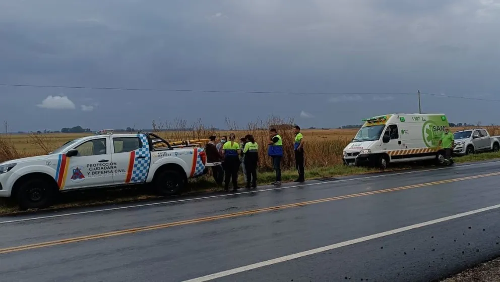 Vehículo despistó en ruta 65: su conductor fue trasladado al hospital