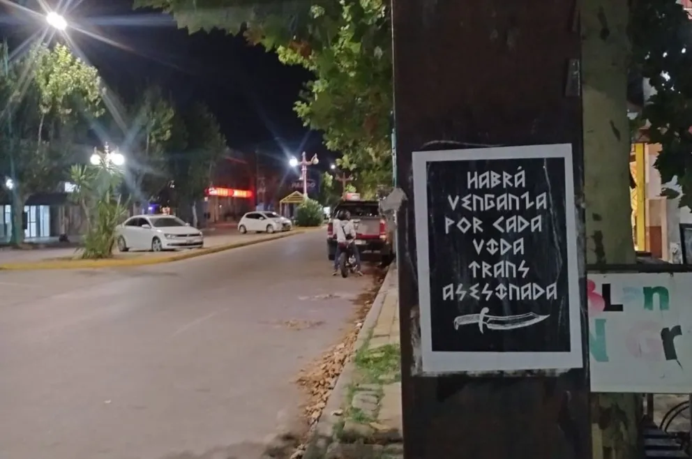 Realizaron una intervención para pedir por la aparición de Tehuel