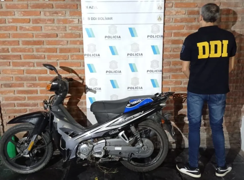 La Sub DDI Bolívar recuperó una motocicleta que había sido robada