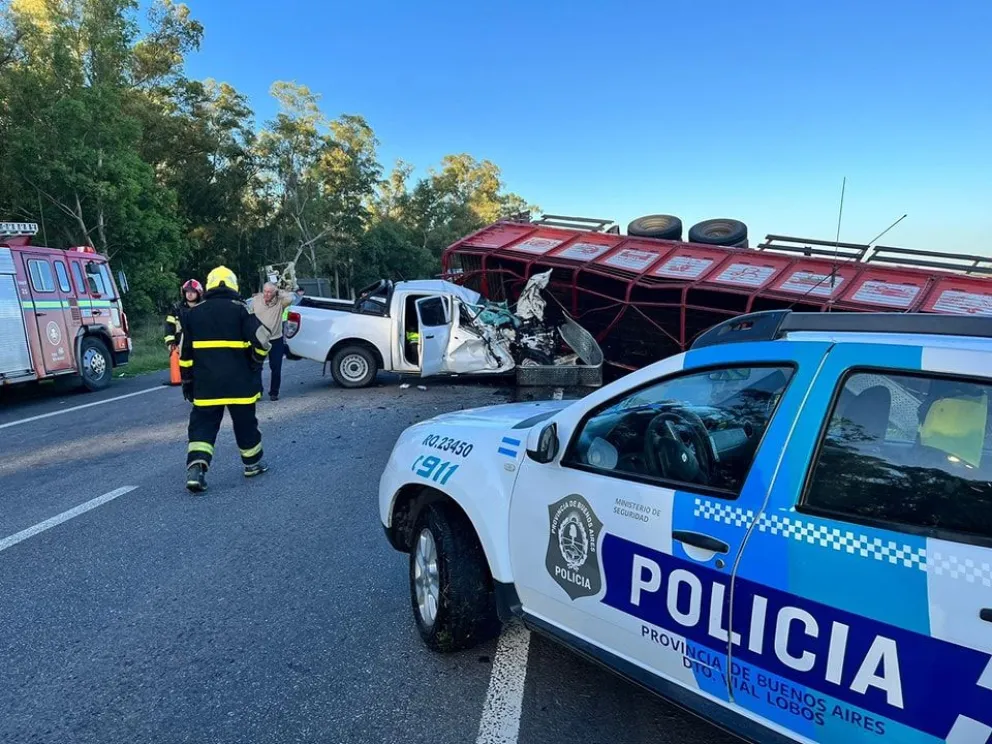 Choque múltiple en Ruta 205: dos personas resultaron hospitalizadas