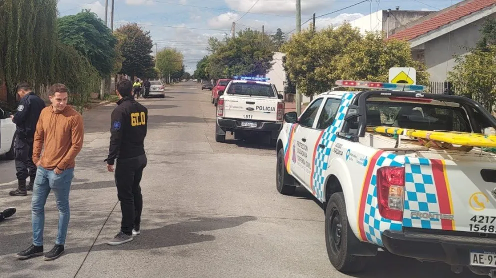 Ciclista hospitalizado tras una colisión en Las Heras y Edison