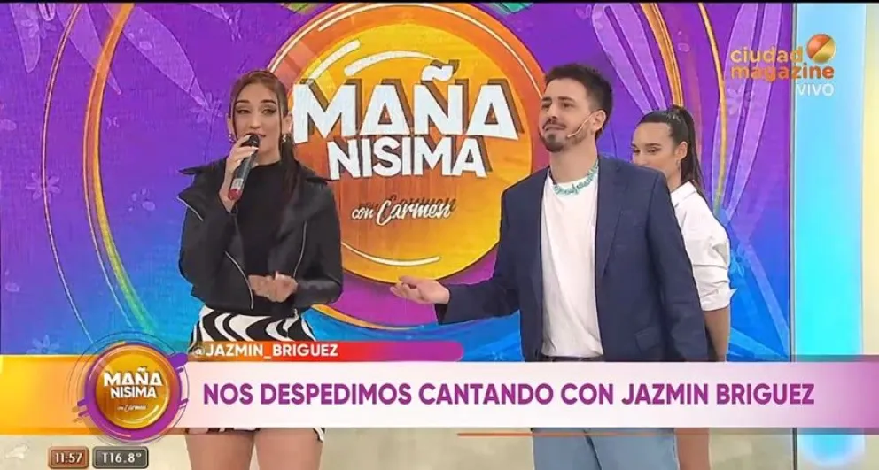 Jazmín Briguez en Mañanísima: "Un saludo enorme a toda la gente de Bolívar que está prendidísma"