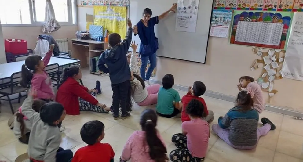 Daireaux y Salazar trabajan en el programa de Educación Ambiental 
