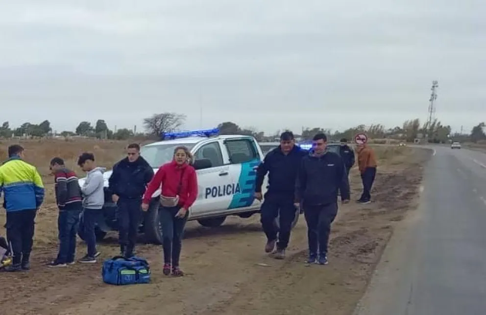Un hombre fue hospitalizado tras una colisión entre dos vehículos en la ruta 226