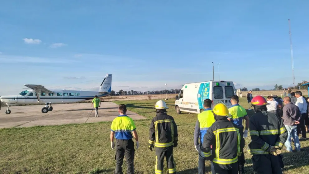 Los tres vuelos sanitarios que partieron de Bolívar en los últimos ocho meses