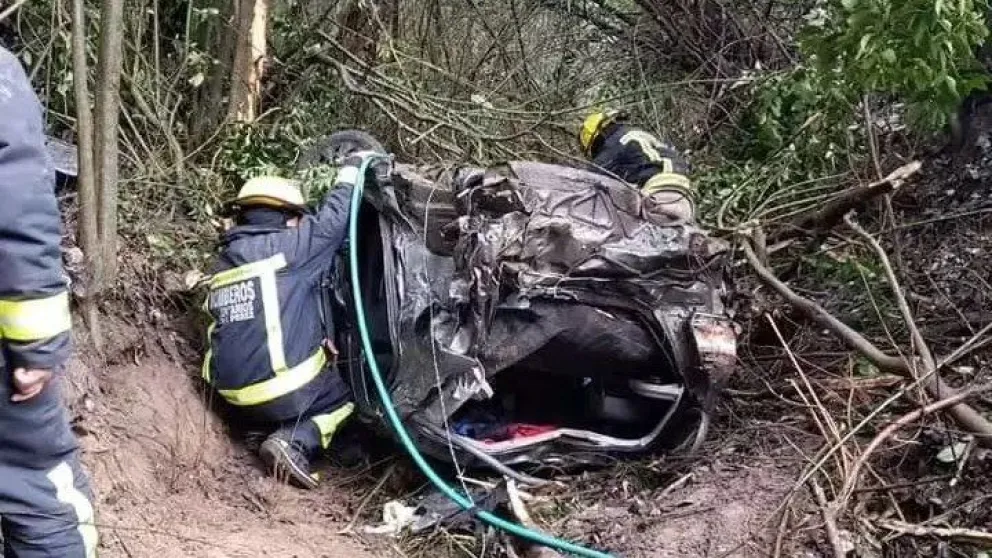 Cinco personas hospitalizadas tras un choque frontal en Ruta 205