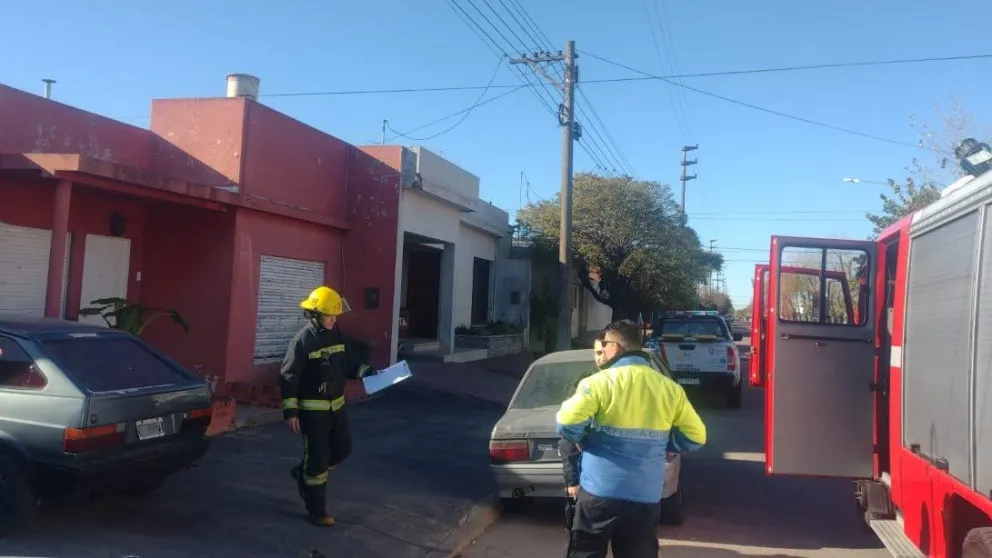 Se registró un principio de incendio en una vivienda de planta urbana