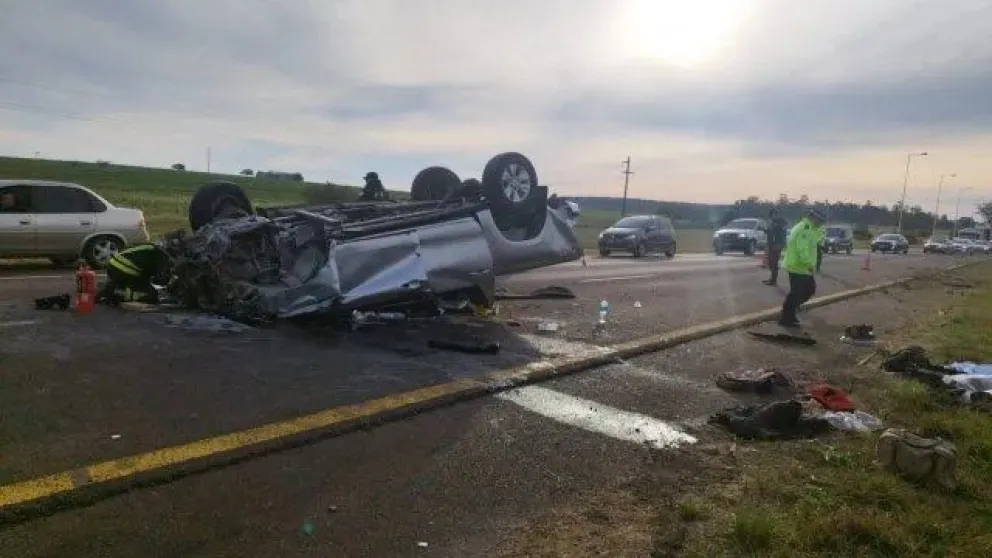 Accidente fatal: bolivarense falleció en un vuelco en la Autovía 14 de Entre Ríos